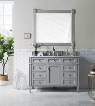 48 Inch Brittany Freestanding Vanity in Urban Gray / Carrara White Top