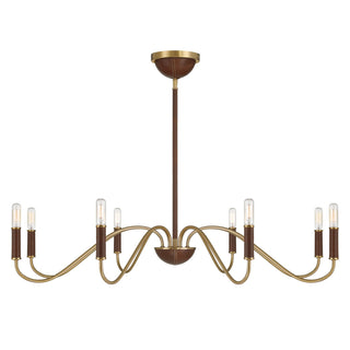 Savoy House - 1-2748-8-322 - Eight Light Chandelier - Abeline - Warm Brass