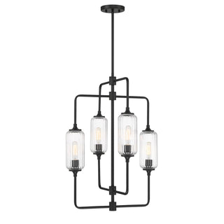 Savoy House - 1-3023-4-89 - Four Light Chandelier - Holton - Matte Black