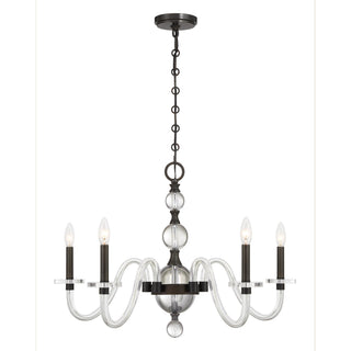 Savoy House - 1-4277-5-15 - Five Light Chandelier - Aragon - Mediterranean Bronze