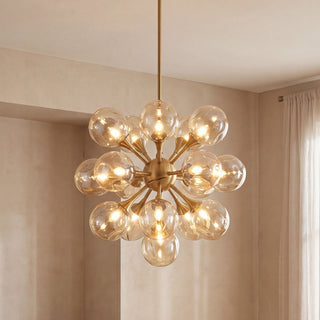 Matisse 16 Light Chandelier in Warm Brass