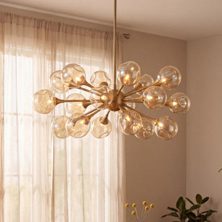 Matisse 18 Light Chandelier in Warm Brass