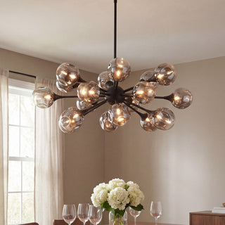 Matisse 18 Light Chandelier in Matte Black