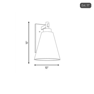 Ryder One Light Outdoor Wall Lantern in Atlas Bronze