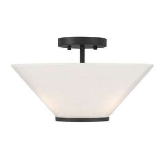 Savoy House - 6-4012-3-89 - Three Light Convertible Semi-Flush /Pendant - Blair - Matte Black