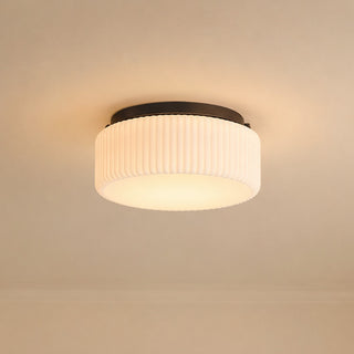 Edgemont Four Light Flush Mount in Matte Black