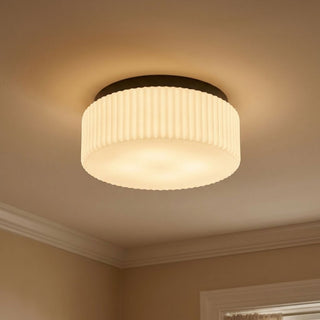 Edgemont Four Light Flush Mount in Matte Black
