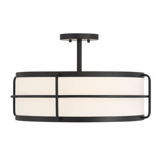 Savoy House - 6-4193-4-89 - Four Light Semi-Flush Mount - Chauncey - Matte Black