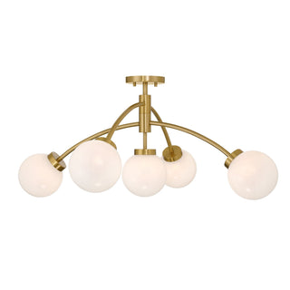 Savoy House - 6-6199-5-322 - LED Semi-Flush Mount - Redfield - Warm Brass