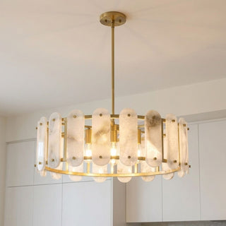 Antolini Five Light Pendant in Warm Brass