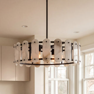 Antolini Five Light Pendant in Black Cashmere
