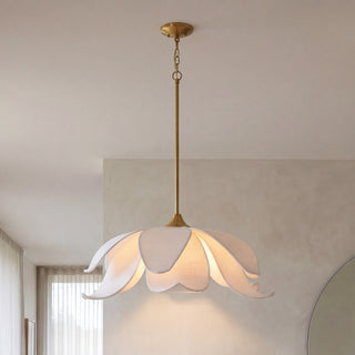 Elsie Six Light Pendant in Warm Brass