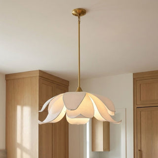 Elsie Six Light Pendant in Warm Brass