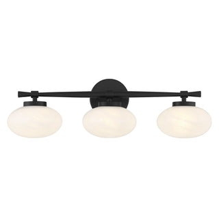 Savoy House - 8-1050-3-BK - Three Light Bathroom Vanity - Barrow - Matte Black