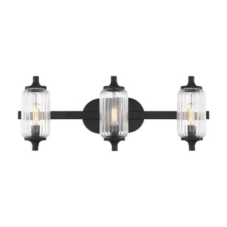 Savoy House - 8-3024-3-BK - Three Light Bathroom Vanity - Holton - Matte Black