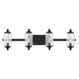 Savoy House - 8-3024-4-BK - Four Light Bathroom Vanity - Holton - Matte Black