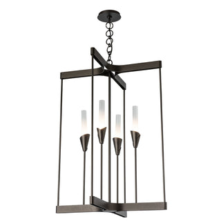 Hubbardton Forge - 101700-SKT-14-WC0821 - Lilium 4-Light Chandelier - Lilium - Oil Rubbed Bronze