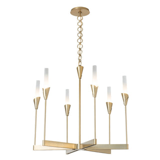 Hubbardton Forge - 101702-SKT-86-WC0821 - Lilium 6-Light Chandelier - Lilium - Modern Brass