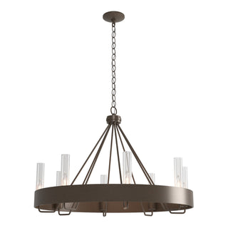 Hubbardton Forge - 105040-SKT-05-ZM0611 - Banded Ring Chandelier - Banded - Bronze