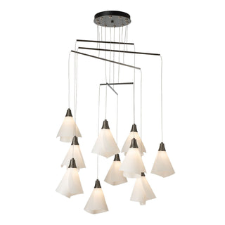 Hubbardton Forge - 131152-SKT-STND-07-SH1987 - Mobius 10-Light Mobile Pendant - Mobius - Dark Smoke