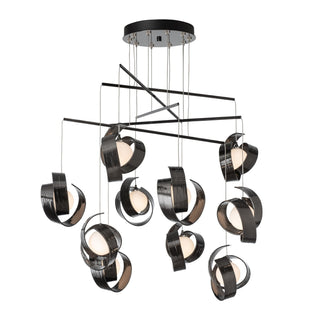 Hubbardton Forge - 131158-SKT-STND-89-GG0711 - Riza 10-Light Mobile Pendant - Riza - Ink