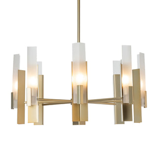 Hubbardton Forge - 132045-SKT-MULT-86-FD0828 - Summit 8-Light Pendant - Summit - Modern Brass