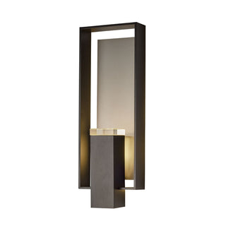 Hubbardton Forge - 302665-SKT-80-78-ZM0850 - Shadow Box Large Dark Sky Friendly Outdoor Sconce - Shadow Box - Coastal Black