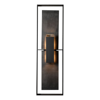 Hubbardton Forge - 302666-SKT-80-SL-ZM0850 - Shadow Box Tall w/Slate Dark Sky Friendly Outdoor Sconce - Shadow Box - Coastal Black