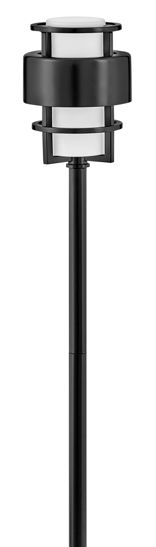 Saturn LED Path Light in Satin Black