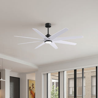 Ariella - LK 64" Ceiling Fan in Matte Black