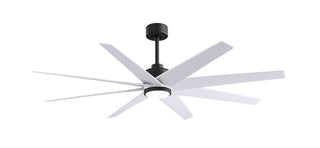 Matthews Fan Company - ANLK-BK-MWH-64 - 64" Ceiling Fan - Ariella - LK - Matte Black