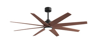 Matthews Fan Company - ANLK-BK-WN-64 - 64" Ceiling Fan - Ariella - LK - Matte Black