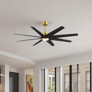 Ariella - LK 64" Ceiling Fan in Brushed Brass