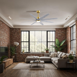 Ariella - LK 64" Ceiling Fan in Brushed Brass