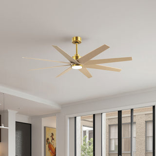 Ariella - LK 64" Ceiling Fan in Brushed Brass