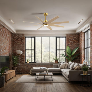 Ariella - LK 64" Ceiling Fan in Brushed Brass