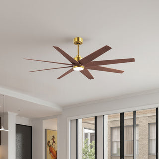 Ariella - LK 64" Ceiling Fan in Brushed Brass