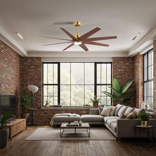 Ariella - LK 64" Ceiling Fan in Brushed Brass