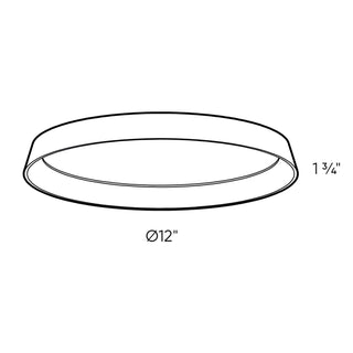 Aurora LED Flush Mount in Black