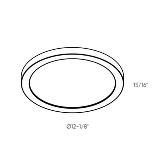 Radiance One Light Flush Mount in White