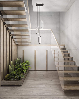 Atom Three Light Pendant in Black