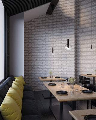 Iris One Light Pendant in Black