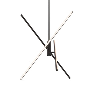 Dals - SSPD32-CC-BK - Three Light Pendant - Asterisk - Black
