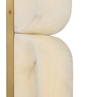 Alune LED Wall Sconce in Lacquered Brass