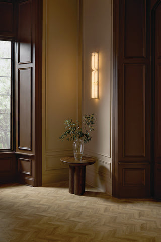 Alune LED Wall Sconce in Lacquered Brass