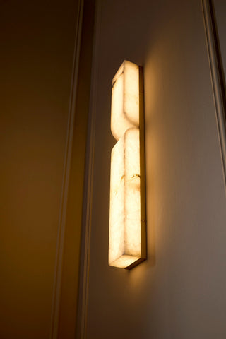 Alune LED Wall Sconce in Lacquered Brass