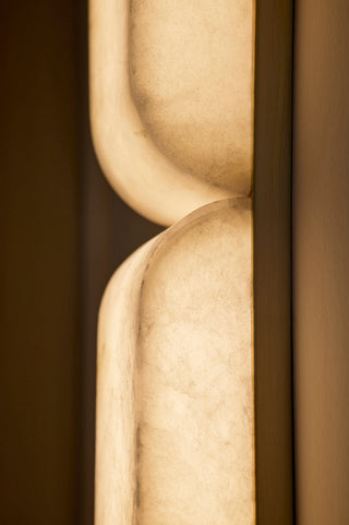 Alune LED Wall Sconce in Lacquered Brass