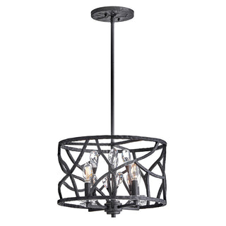 Fredrick Ramond - FR46801BGR - LED Flush Mount - Eve - Brushed Graphite