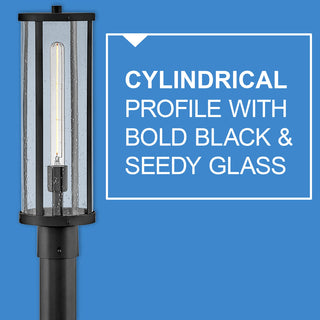 Alfie LED Outdoor Post Mount in Black