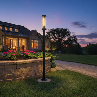 Alfie LED Outdoor Post Mount in Black